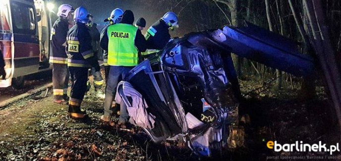 Groźny wypadek na drodze z Pełczyc.