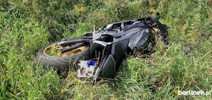 Poważny wypadek motocyklistów na drodze Barlinek - Lipiany.